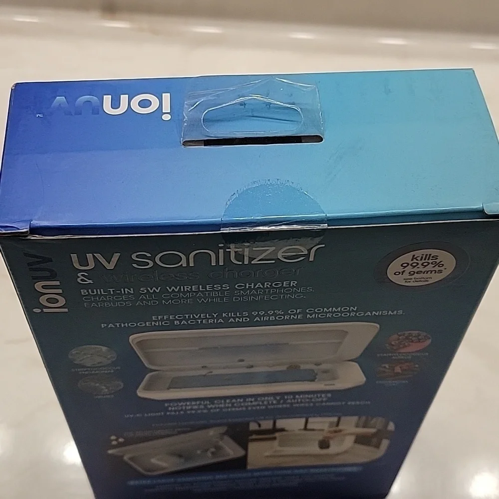 Wireless charger and UV sanitizer